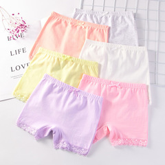 Children's Safety Underwear Cotton Anti-Slip Inner Shorts Summer Size for Older Girls and Young Children as Base Layer Shorts
