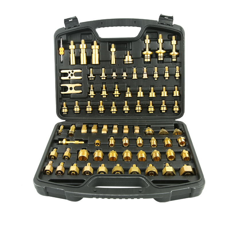 Venta al por mayor asiático europeo y americano dos en una versión en caja enchufe coche aire acondicionado herramienta de detección de fugas conjunta