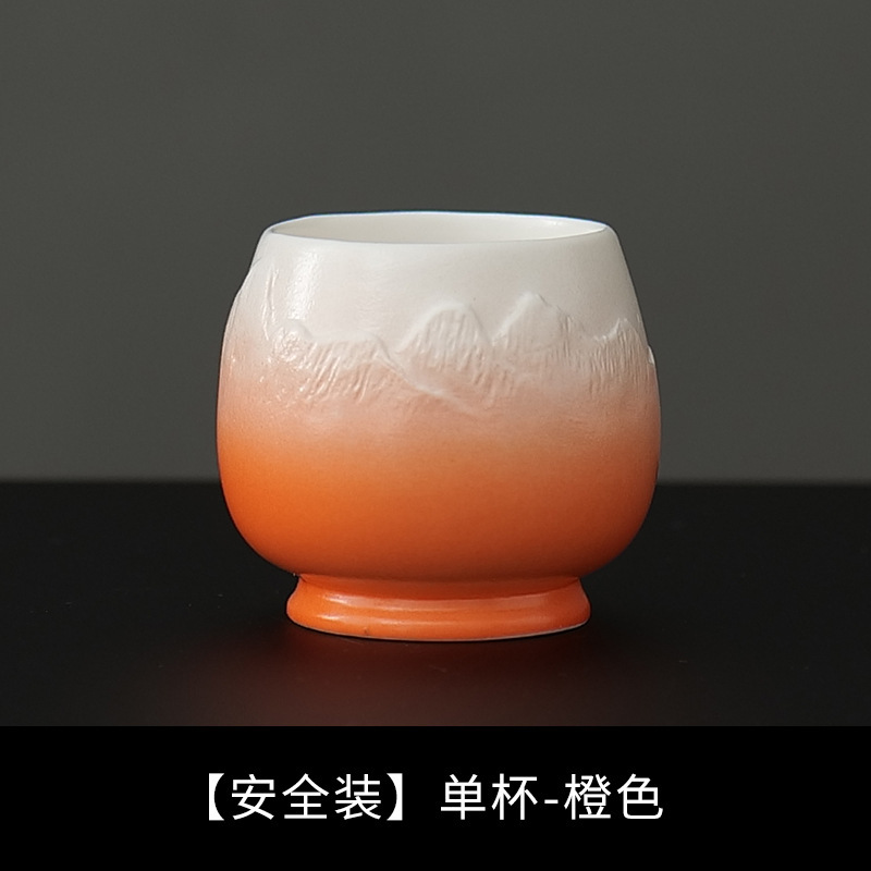 Guochao Qianli Jiangshan ティーカップとワイングラス ギフトボックス 父の日、端午節、長老、教師へのギフトギフトセット|undefined
