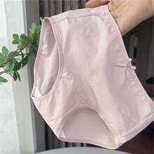 60支日单外贸女士纯色棉质三角内裤包臀胖子加长档大码一件代发