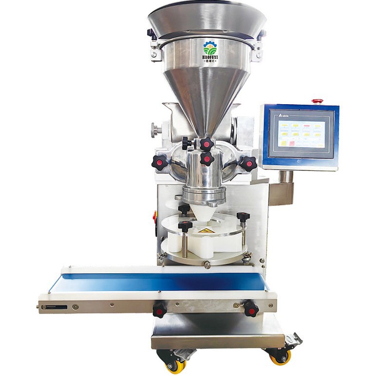 Mini máquina automática de embalaje y relleno multifuncional para molde de pastel de luna y equipo de máquina de embalaje y relleno comercial de pastel y bolón
