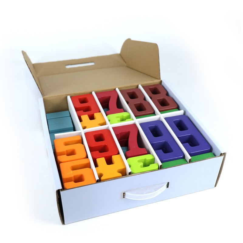 Bloques de construcción de arco iris para niños de madera juguetes bebé color cognición educación infantil altura apilamiento 3-10 años Juguetes