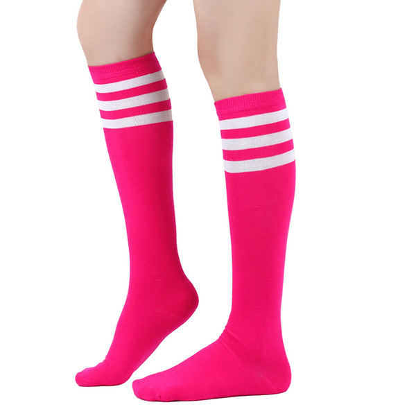Cross-border mid-calf socks three-stripes women's knee-high socks…