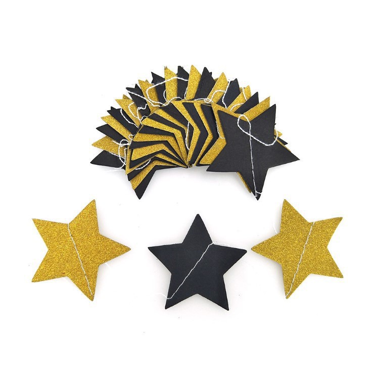 Estrella dorada negra