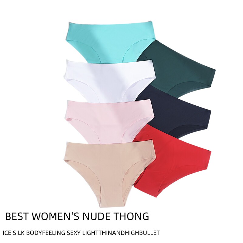Amazon One-piece Sexless Sexy Brazilian Pants Women's Low Waist Half Hip Panties Women's Sexy thong pantie