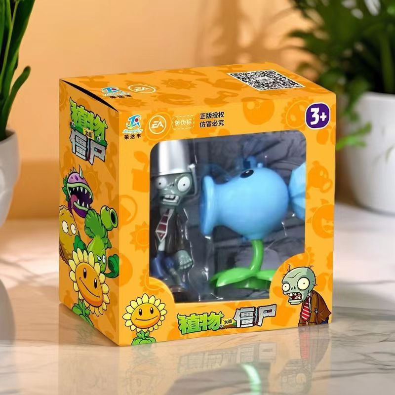 Genuino Plants vs. Zombies Toys Caja ciega Hielo Sandía Pimiento Dulce y repollo Lanzador Monopatín Noble Concha al acecho