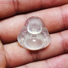 天然岫岩玉弥勒佛吊坠女款佛公玉石国石岫玉挂件批发玉器玉雕