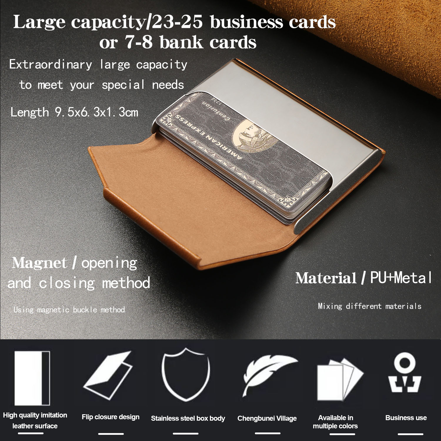 Pu Leather Solid Color Business Phone Cases Phone Accessories display picture 8