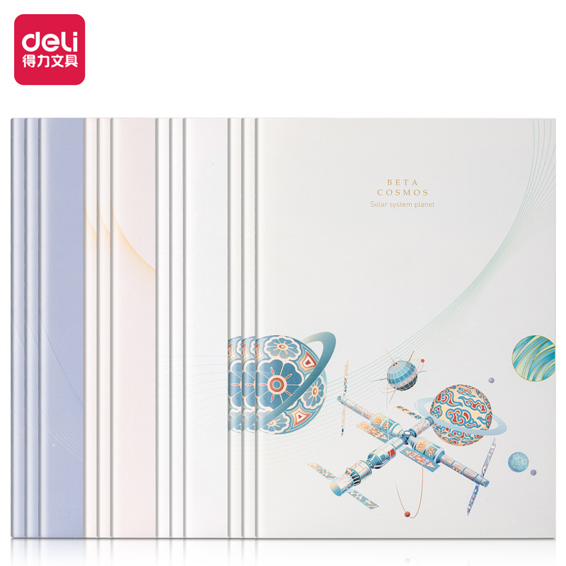 Deli soft copy small fresh student homework notebook A5 stitched book 40 pages soft surface copy stationery wholesale