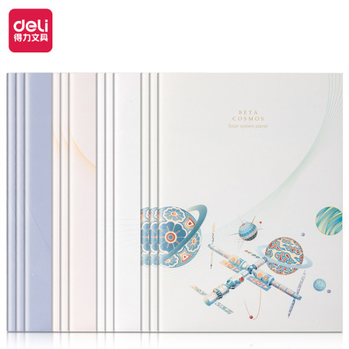Deli soft copy small fresh student homework notebook A5 stitched book 40 pages soft surface copy stationery wholesale