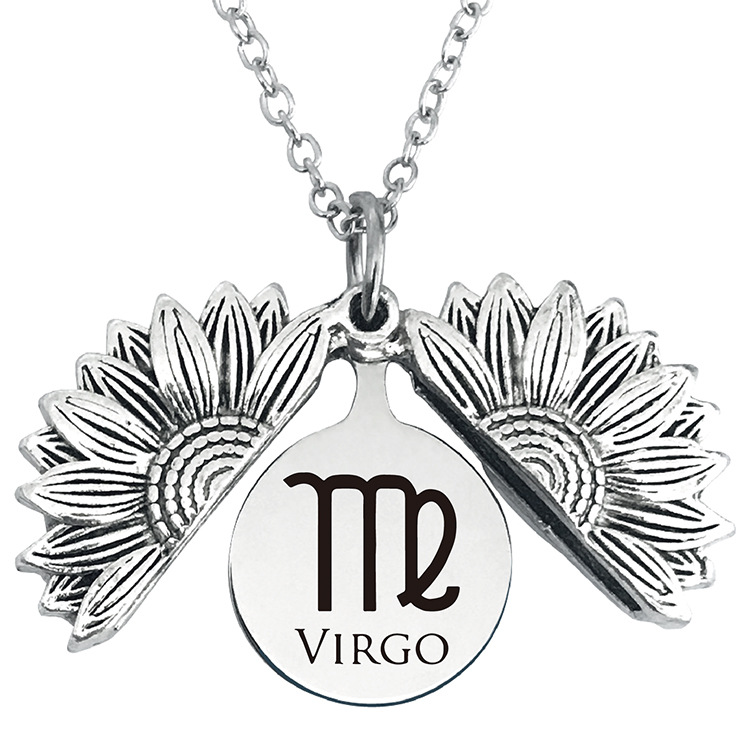 太阳花项链 银色 处女座 750