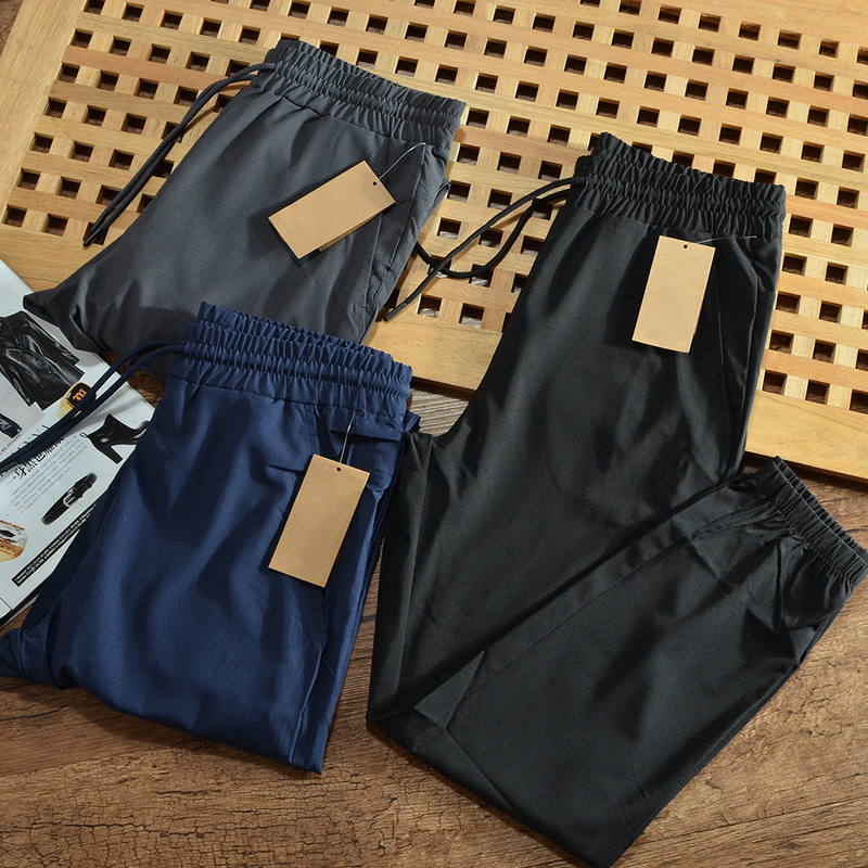 3M reflective printing lightweight quick-drying breathable spring and summer men's elastic waist running sports casual trousers live streaming delivery 3M reflective printing lightweight quick-drying breathable spring and summer men's elastic waist running sports casual trousers live streaming delivery