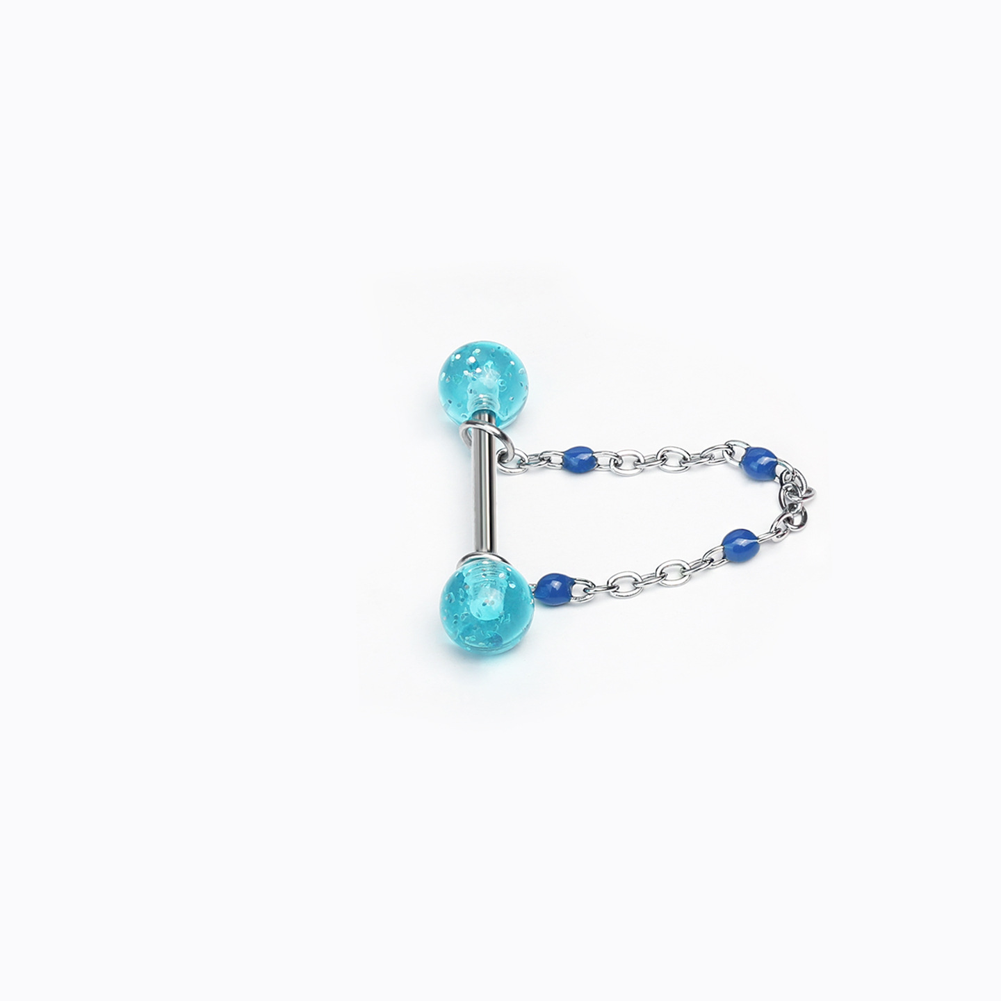 Pointed titanium steel lip stud product view