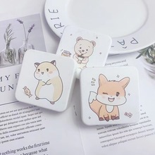 凯达新款可爱卡通小清洗美瞳盒隐形眼镜盒伴侣盒双联盒2209