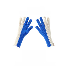 Warm insulation gloves with Korean-style design, color-matched knitting gloves for women, touch screen, yarn, finger-exposed, suitable for students riding bikes to prevent cold.