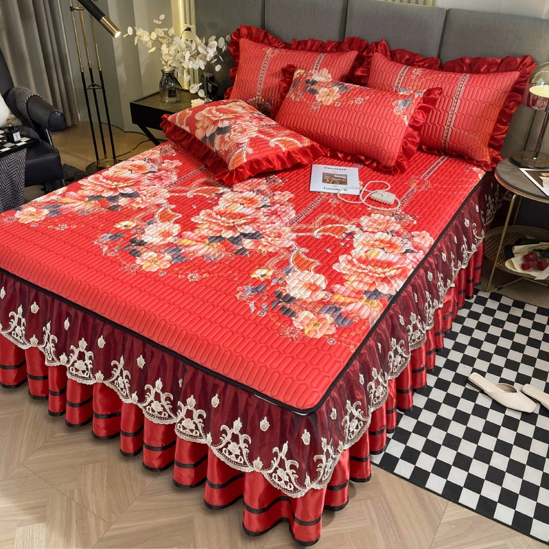 Матрац? Actually input: "Mat, set, silk removable bedspread, European style, 3 piece set"