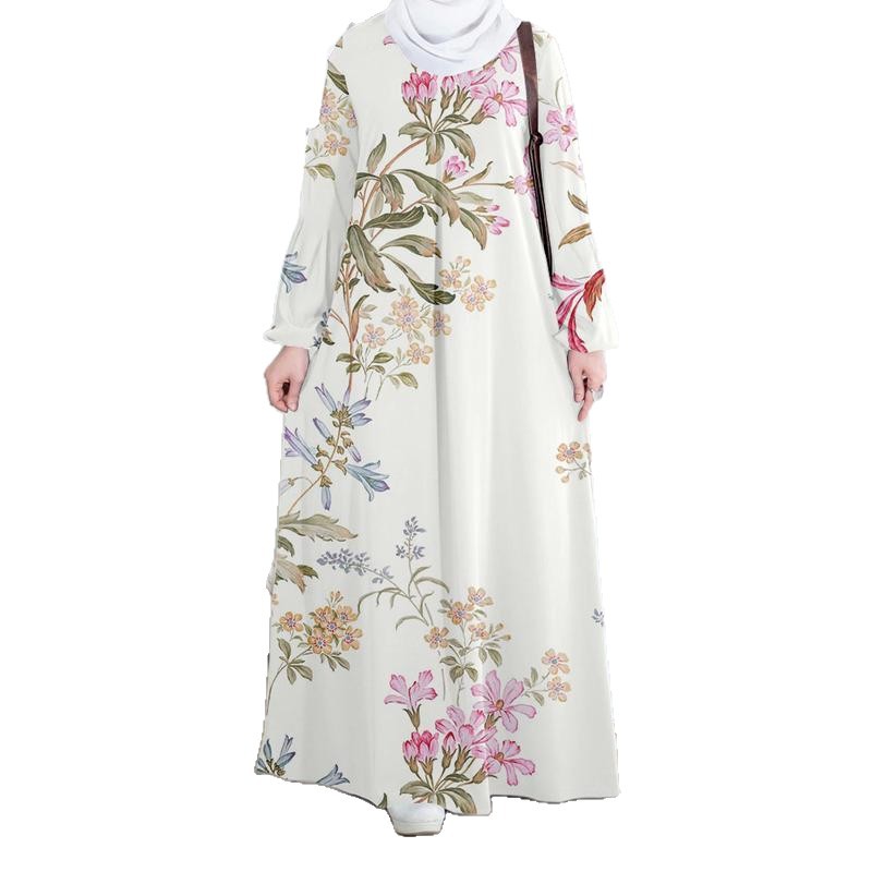 Locker sitzendes Kleid im muslimischen Stil für Damen – Modische Kleidung für muslimische Frauen_voghion.com