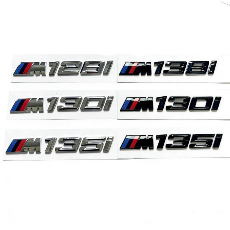 BMW 1 Series emblem modification: M emblem for 140i/118i/M120i/125I/135I/128I, side, front, and rear decals