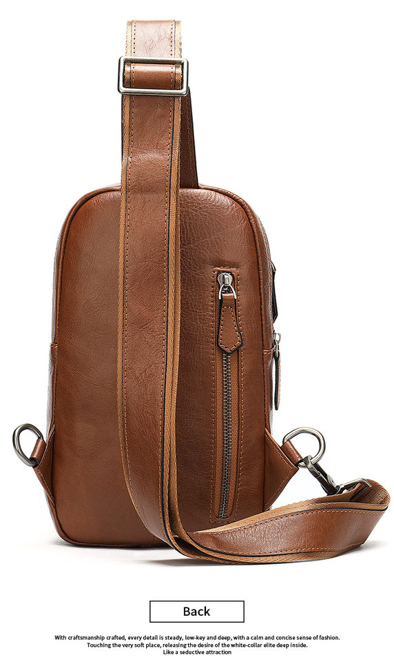 Túi đeo chéo nam đeo ngực da bò lớp đầu 17×5×30,5 cm — 20202 màu đen, 698 màu đen, Cà phê 698, 9011 màu đen chi tiết 13