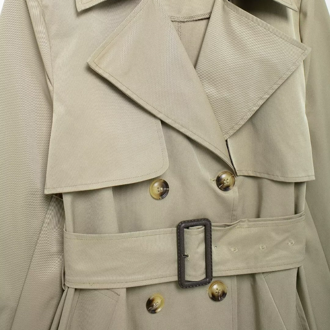 «Кросс-бортовая торговля», осенний пояс, trench coat, европейский стиль