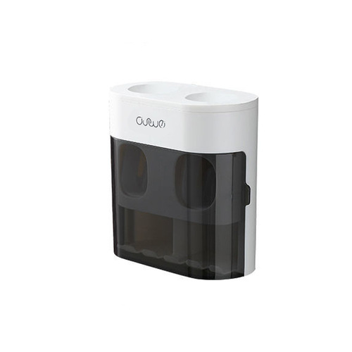 Two-position punch-free toothpaste squeezer set lazy automatic toothpaste squeezer artifact wall-mounted toothbrush holder toothpaste squeezer