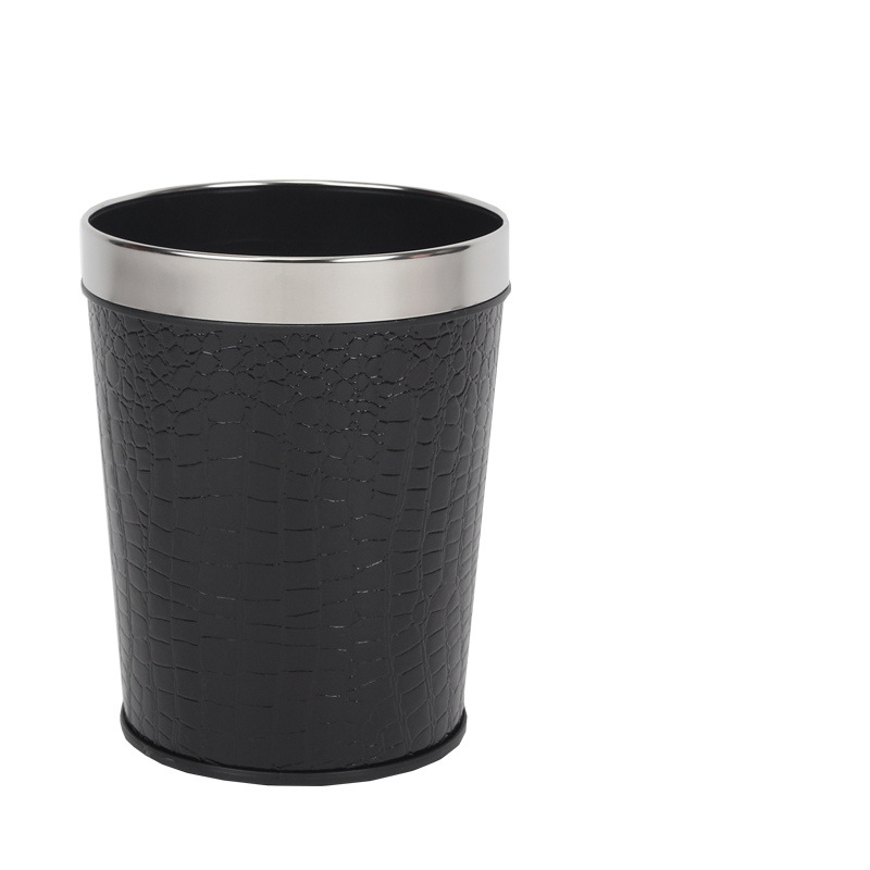 Directo de fábrica gran cubo de basura de cuero cónico creativo hogar cocina baño sala de estar cubo de basura Hotel
