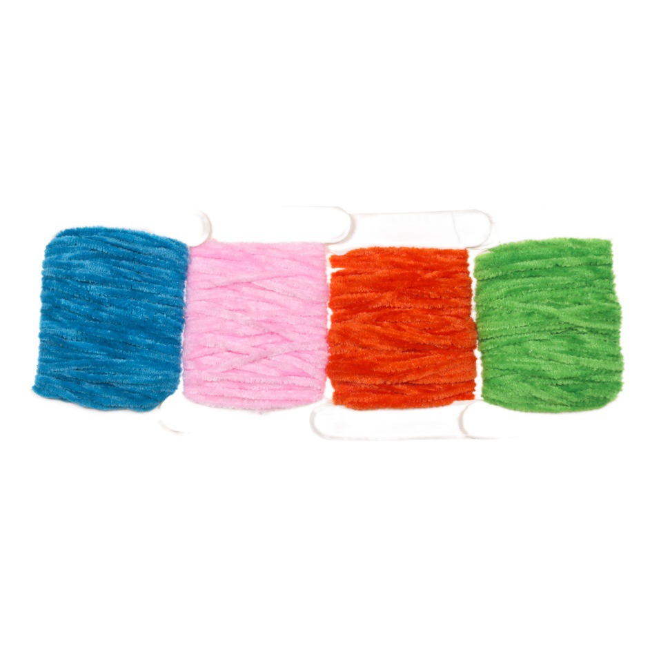 Mosca gancho material de encuadernación chenille lana fuerza Starling cuerpo bobinado hilo Suede Chenill