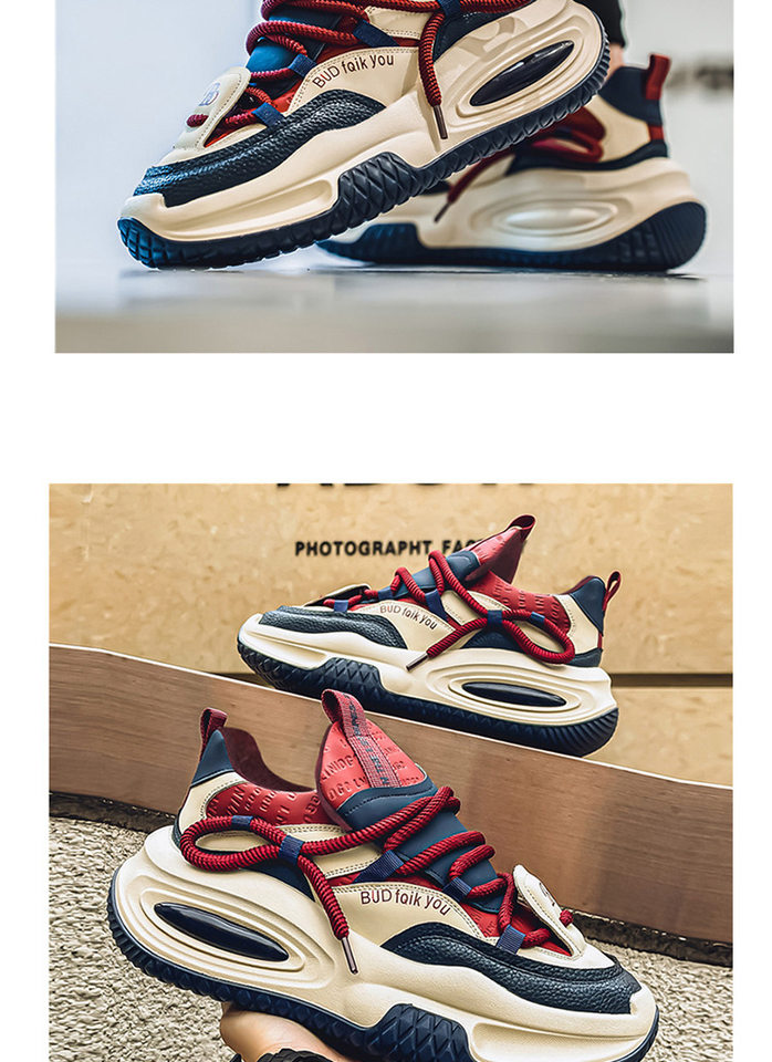 Giày thể thao nam cổ thấp lót lông giữ ấm, đế dày tăng chiều cao, kiểu sneaker dạo phố — X5128- 1m màu xanh lá cây, X5128-1 Kaki, X5128-1 đỏ xanh chi tiết 17