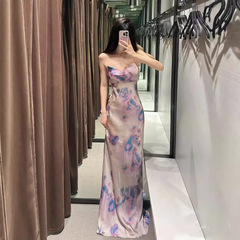 外国貿易の婦人服のZAシリーズの気質はシルクのサテンの質感を修理します。