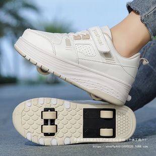 Heelys Shoes for Men and Women in Summer Breathable Invisible Four-Wheel Automatic Retractable Children's Flying Shoes Hidden Sports Wheels Wholesale