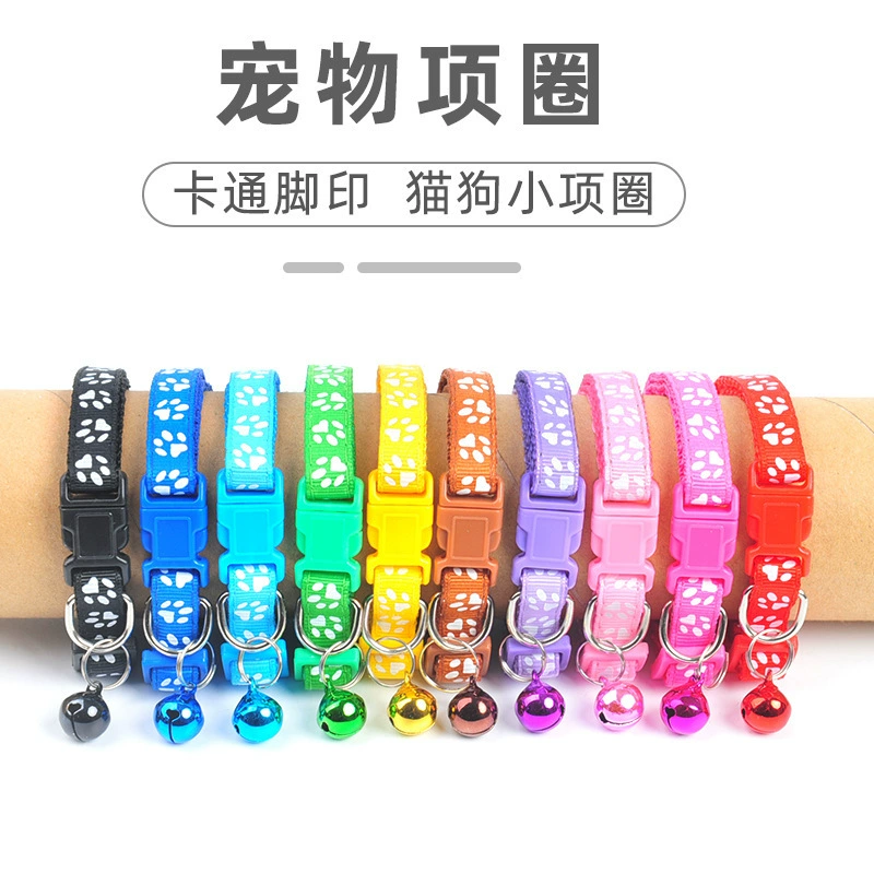 Самый продаваемый на Amazon модный и милый ошейник для домашних животных с колокольчиком Тедди Померанский шпиц с мультяшным принтом для кошек