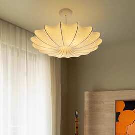 蚕丝吊灯非标工程酒店售楼部宴会厅造型灯饰专业定制中山灯具厂家