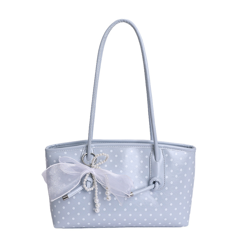 Nicho japonés coreano estilo brazalete bolsas de mano 2026 nueva primavera ocio estilo extranjero de viaje diario punto de onda bolsa de hombro moda image 11