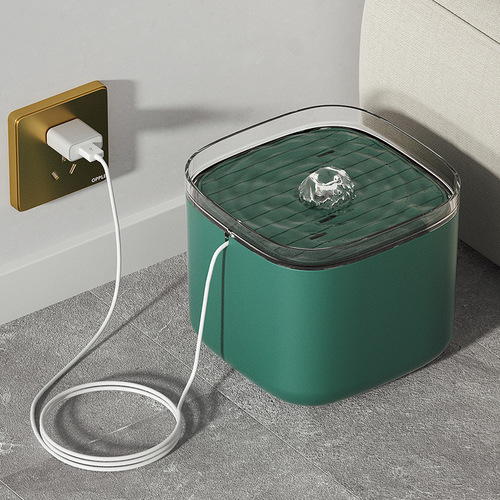 Pet water dispenser plug-in cat smart water feeder anti-dry burning 3L water shortage power-off cycle silent water dispenser