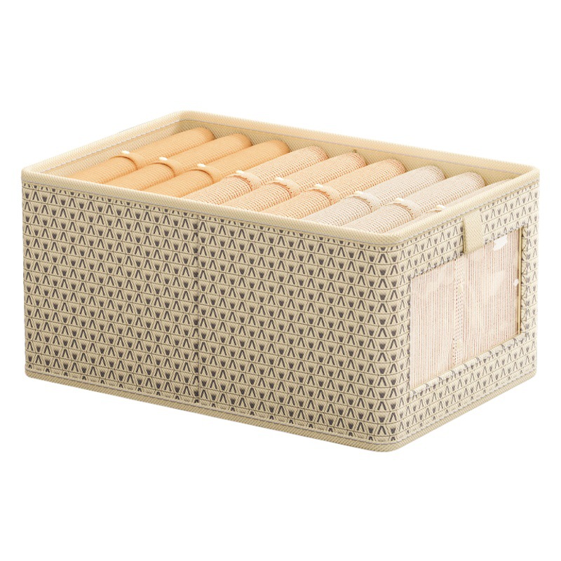 Nueva ventana visual ropa caja de almacenamiento ins armario clasificación caja de almacenamiento hogar ropa pantalones almacenamiento artefacto