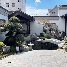 太湖石批发假山流水造景鱼池制作产地直销 太湖石水系驳岸免费设