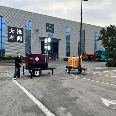 Avtomobil generatorları Diesel Generator Lighting Truck with