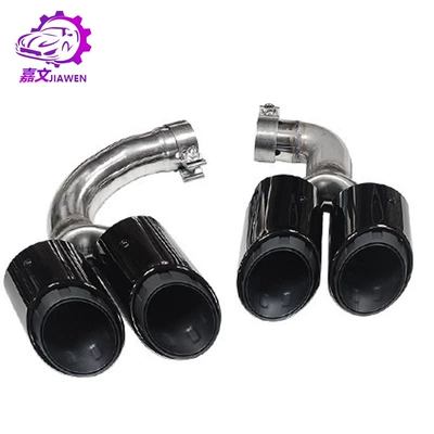 Exhaust Pipe Three-Layer Vector Mirror – Exhaust pipe - 18-23-cayenne-titanium-black-three-layer-vector-tail-throat-1-side-pair-please-take-2-pieces-original-parking-space-replacement