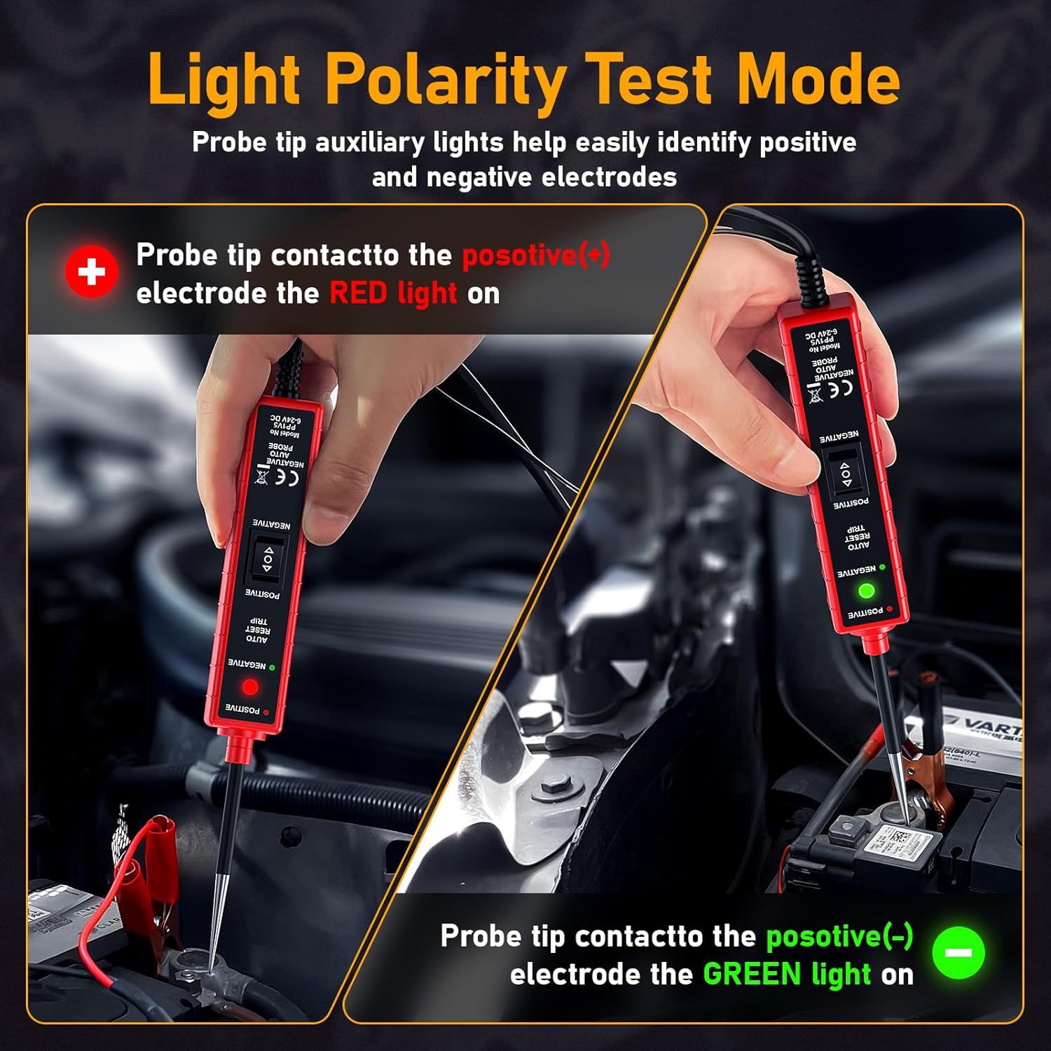 Car Multifunction Drive Test Pen 6-24V Dc Car Circuit Tester Automotive Electrical System Tester