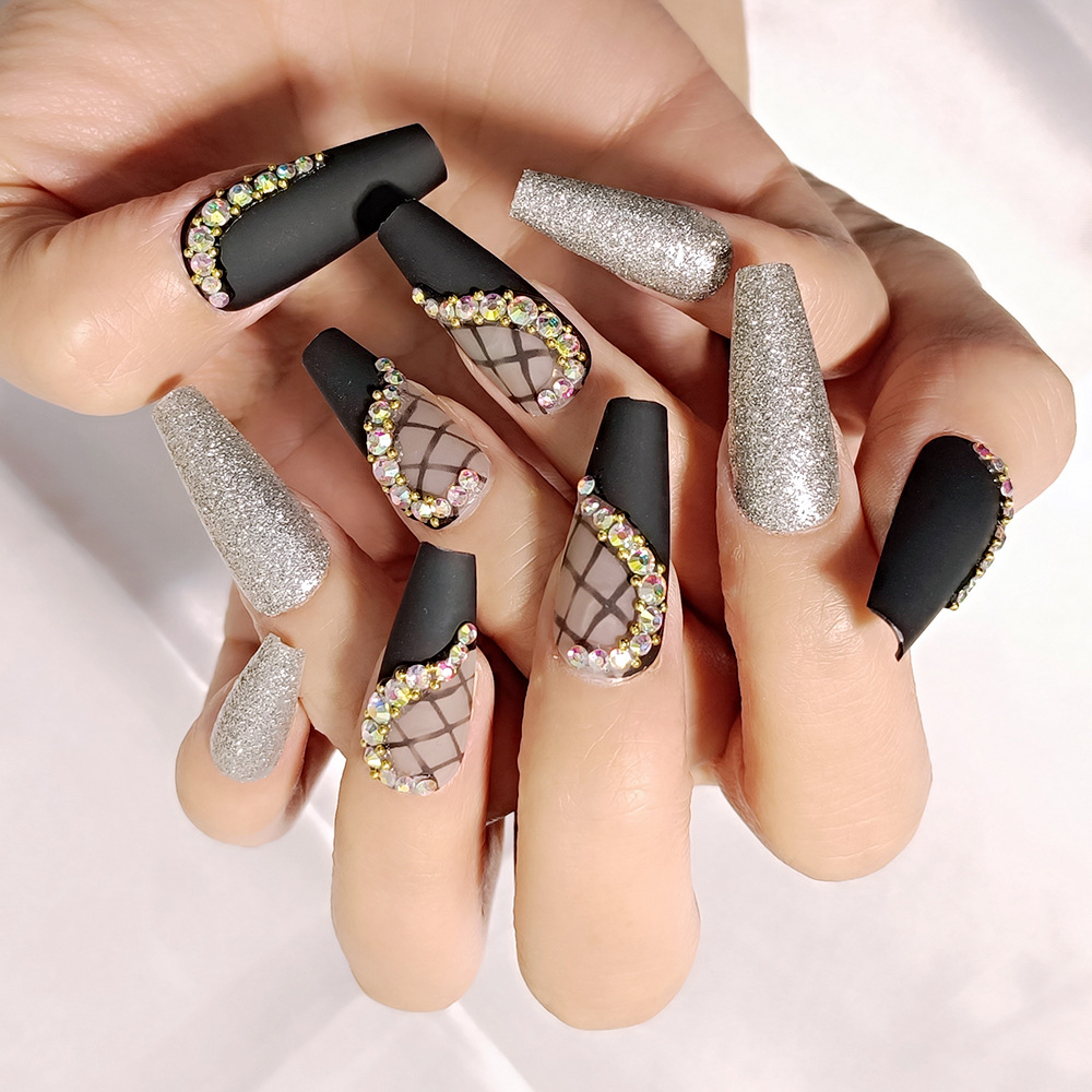 Uñas Postizas Adhesivas de 24 Piezas, Ultradelgado, Sin Marcas