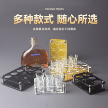 酒杯放置架12孔新款亚克力啤酒杯架酒吧KTV商用24孔子弹酒杯KTV架