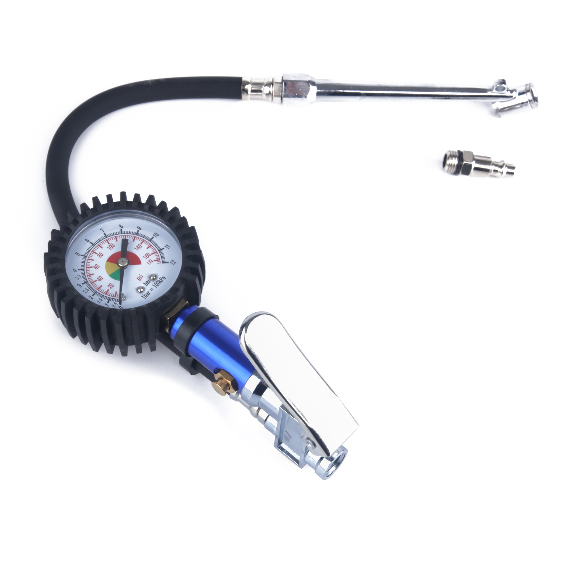 气压表汽车轮胎打气枪胎压表带充气胎压监测表打气嘴充气胎压枪