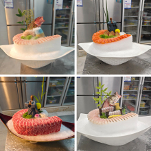 ⇙刺身造型模具海鲜姿造碎冰模具三文鱼象拔蚌姿造摆盘海鲜姿造