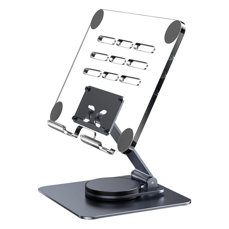 Soporte de tableta IPD escritorio transparente aleación de aluminio soporte de teléfono móvil escritorio plegable TikTok Oficina computadora Acrílico