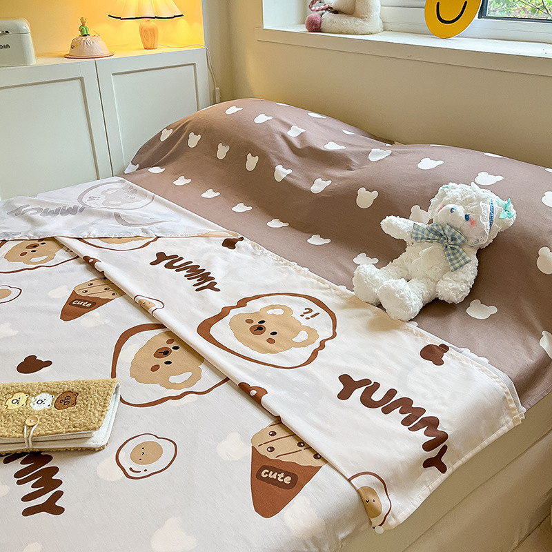 치즈베어 [순면 100% 일체형 침낭]