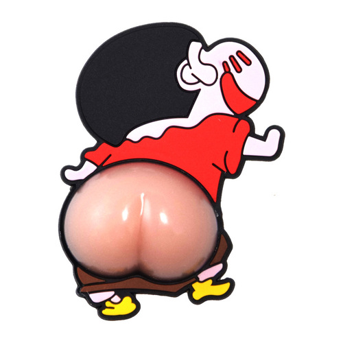 Crayon Shin-chan car door anti-collision sticker car cute butt silicone anti-collision strip door opening anti-scratch artifact decoration