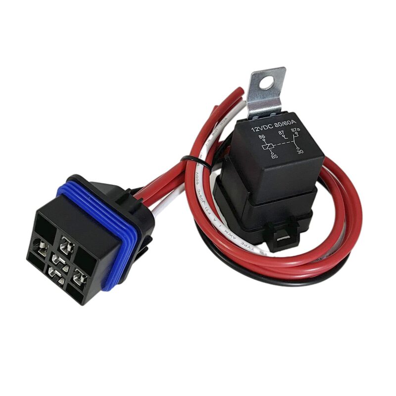 Zylw80/60a12v防水カーリレーソケット付き5脚船用カーファンリレーセット|undefined