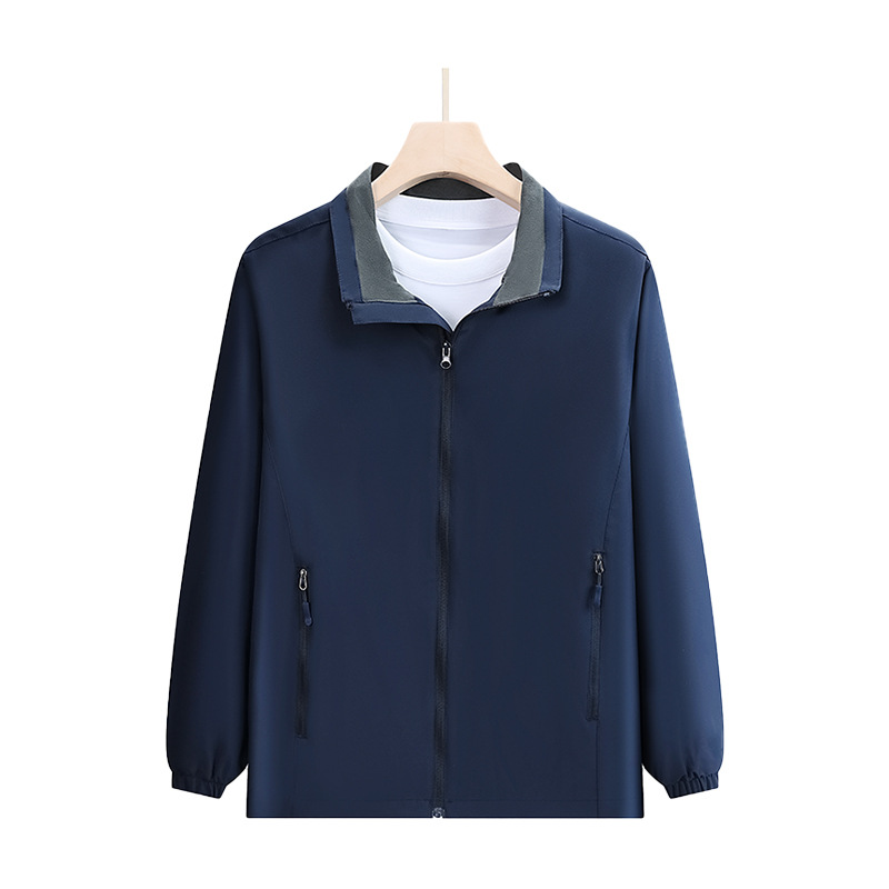 Ropa de trabajo de otoño abrigo anti-fouling ropa de trabajo rompevientos impermeable collar de soporte chaqueta de trabajo chaqueta logotipo impreso personalizado image 8