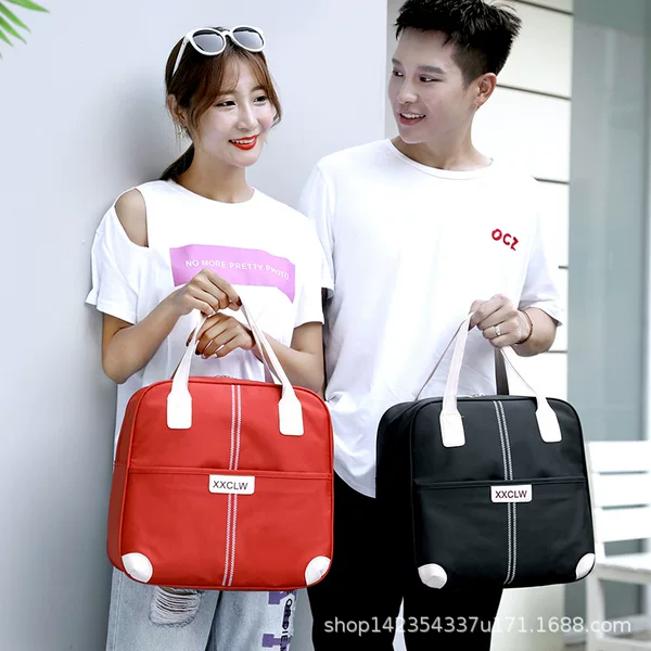 New Travel Bag, Large Capacity Satchel Multi-Functional Fitness Bag, Women's Sports Bag Cosmetics Bag, Short-Distance Travel Bag