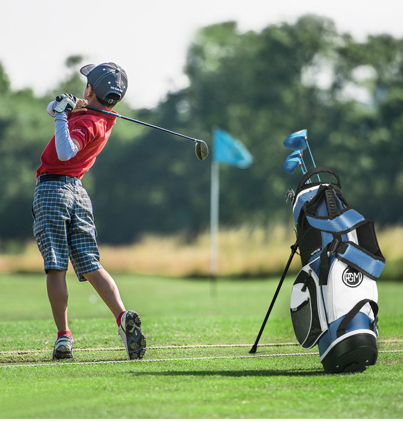 Túi đựng gậy golf trẻ em PGM có chân đế, cao 109 cm, chứa 13 gậy — Tùy chỉnh QB028 trẻ em bóng túi chi tiết 2